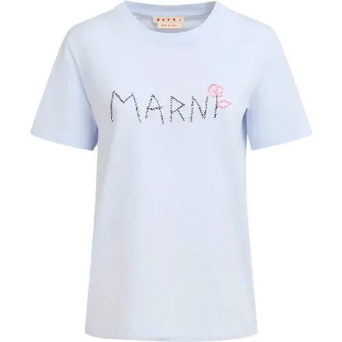 Marni - Tops > T-Shirts - Blue - Marni - Modalova