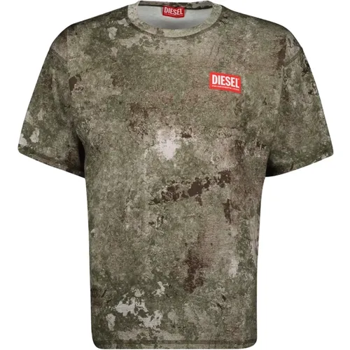 Diesel - Tops > T-Shirts - Green - Diesel - Modalova