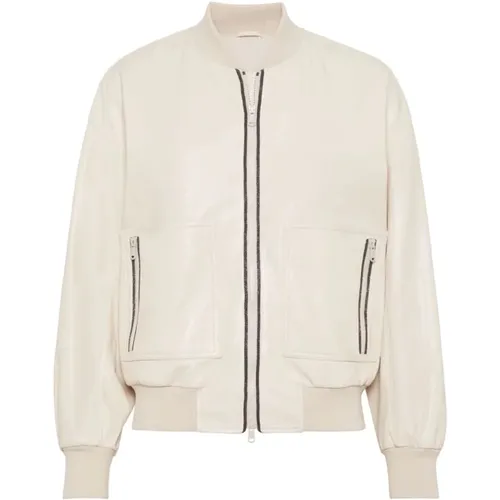 Jackets > Bomber Jackets - - BRUNELLO CUCINELLI - Modalova