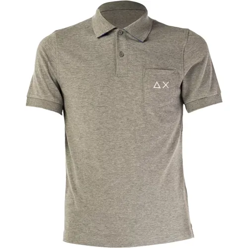 Sun68 - Tops > Polo Shirts - Gray - Sun68 - Modalova