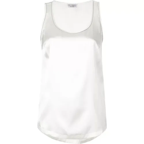 Tops > Sleeveless Tops - - BRUNELLO CUCINELLI - Modalova