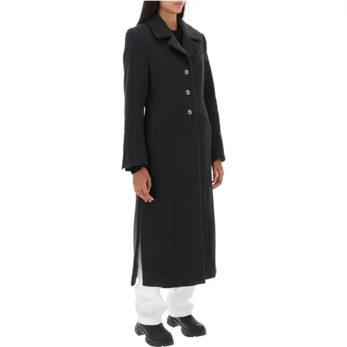 Coats > Single-Breasted Coats - - Ganni - Modalova