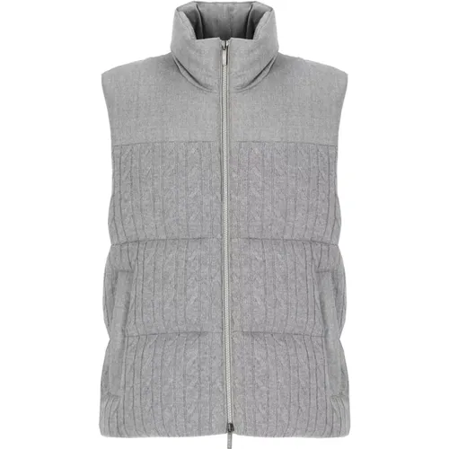 Peserico - Jackets > Vests - Gray - PESERICO - Modalova