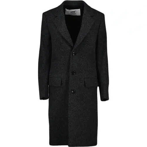 Coats > Single-Breasted Coats - - Ami Paris - Modalova