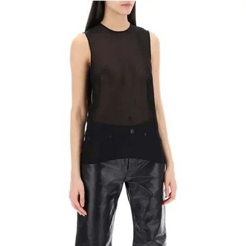 Tops > Sleeveless Tops - - Ami Paris - Modalova