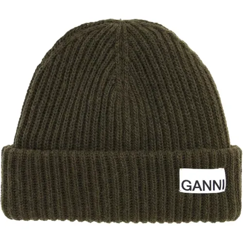 Accessories > Hats > Beanies - - Ganni - Modalova