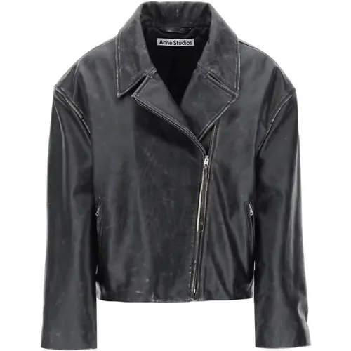 Jackets > Leather Jackets - - Acne Studios - Modalova