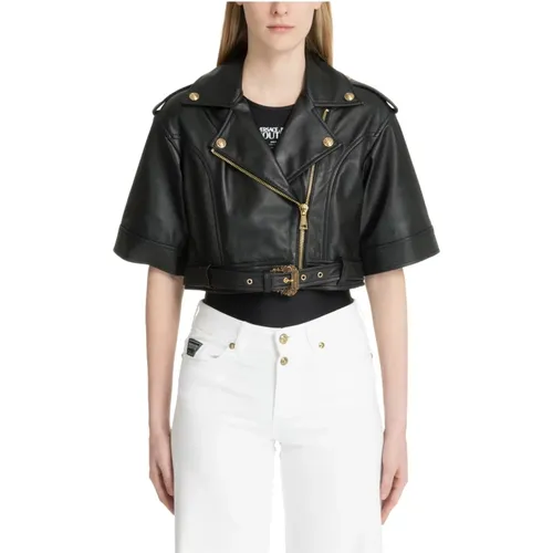 Jackets > Leather Jackets - - Versace Jeans Couture - Modalova