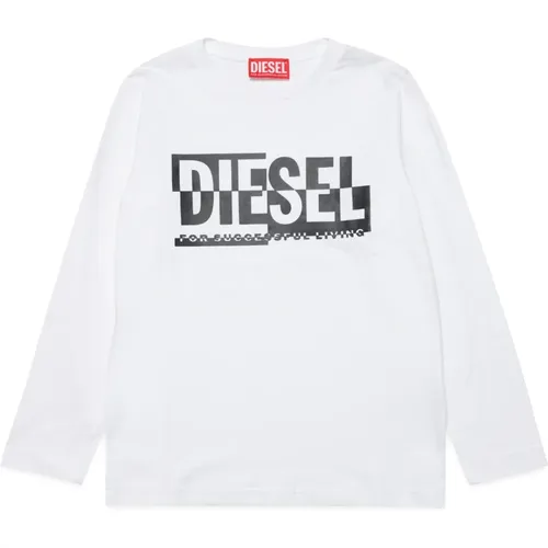 Kids > Tops > T-Shirts - - Diesel - Modalova