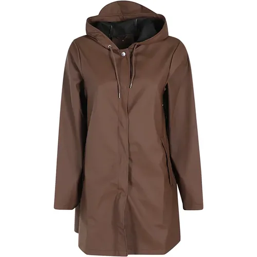 Rains - Coats > Parkas - Brown - Rains - Modalova