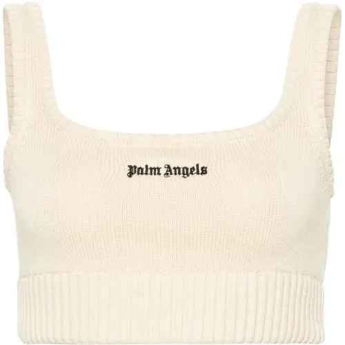 Tops > Sleeveless Tops - - Palm Angels - Modalova