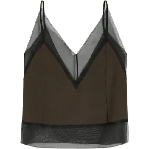 Tops > Sleeveless Tops - - Ami Paris - Modalova