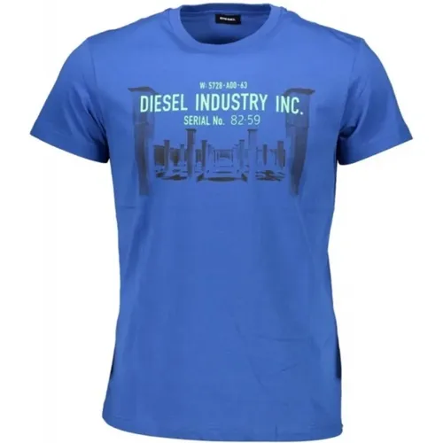 Diesel - Tops > T-Shirts - Blue - Diesel - Modalova