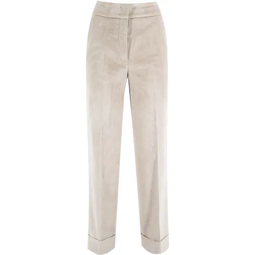 Trousers > Straight Trousers - - PESERICO - Modalova