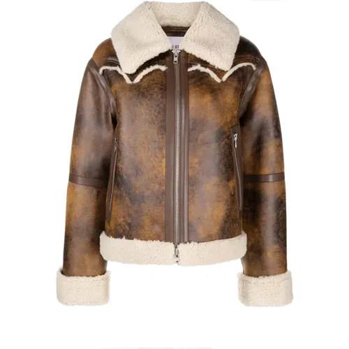 Jackets > Faux Fur & Shearling Jackets - - Stand Studio - Modalova