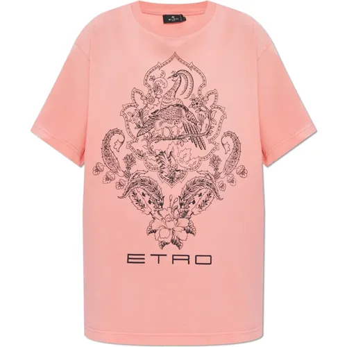 Etro - Tops > T-Shirts - Pink - ETRO - Modalova