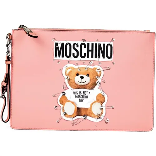 Moschino - Bags > Clutches - Pink - Moschino - Modalova