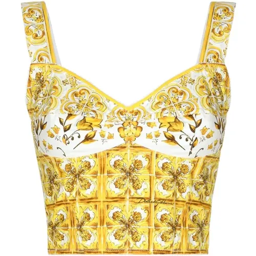 Tops > Sleeveless Tops - - Dolce & Gabbana - Modalova