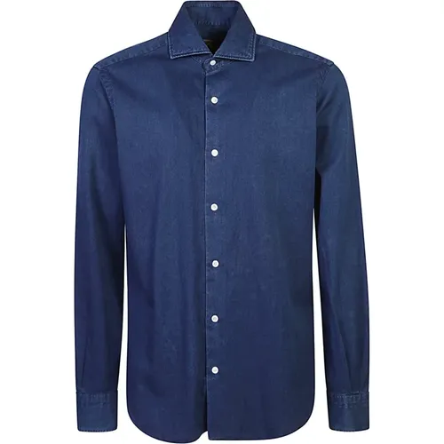 Shirts > Denim Shirts - - Barba - Modalova