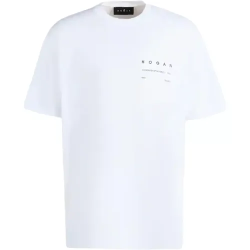 Hogan - Tops > T-Shirts - White - Hogan - Modalova