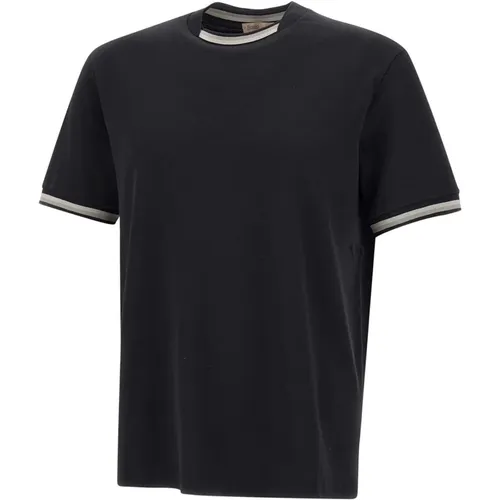 Herno - Tops > T-Shirts - Black - Herno - Modalova