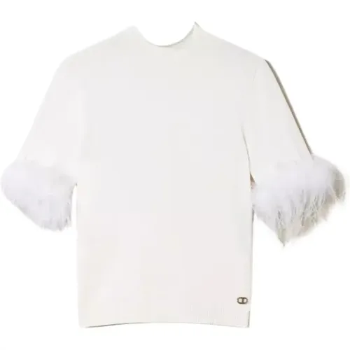 Twinset - Tops > T-Shirts - White - Twinset - Modalova