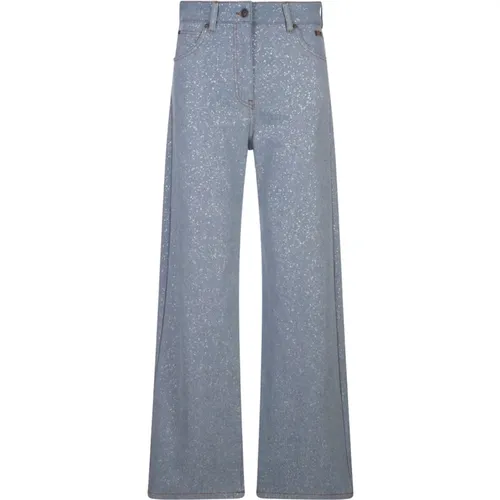 Msgm - Jeans > Wide Jeans - Blue - Msgm - Modalova