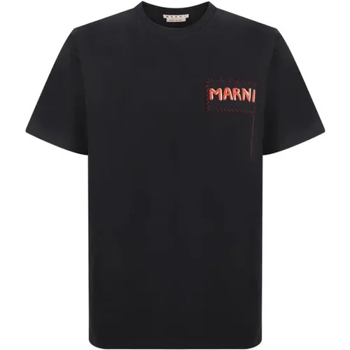 Marni - Tops > T-Shirts - Black - Marni - Modalova