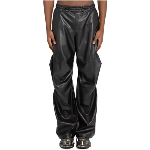Trousers > Leather Trousers - - Diesel - Modalova
