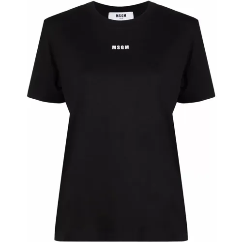 Msgm - Tops > T-Shirts - Black - Msgm - Modalova