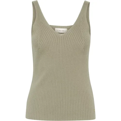 Tops > Sleeveless Tops - - Cream - Modalova