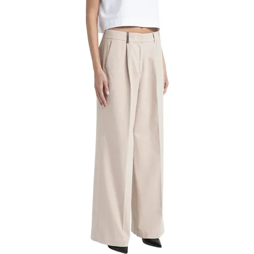 Trousers > Wide Trousers - - PESERICO - Modalova