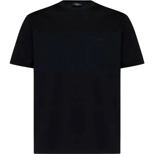 Herno - Tops > T-Shirts - Black - Herno - Modalova