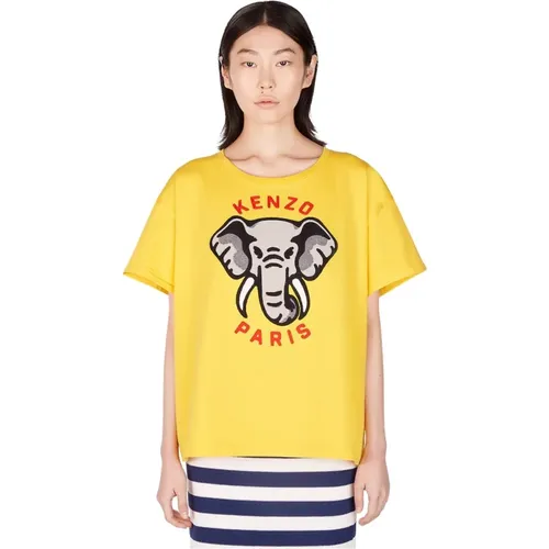 Kenzo - Tops > T-Shirts - Yellow - Kenzo - Modalova