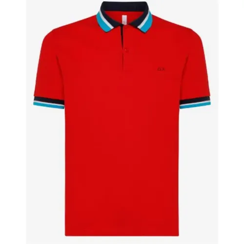 Sun68 - Tops > Polo Shirts - Red - Sun68 - Modalova