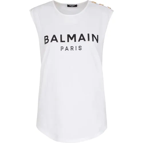 Tops > Sleeveless Tops - - Balmain - Modalova