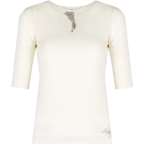 Liu Jo - Tops > T-Shirts - Beige - Liu Jo - Modalova