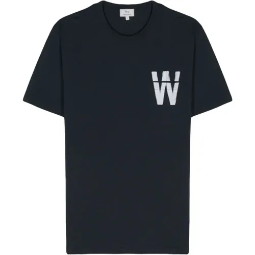 Woolrich - Tops > T-Shirts - Blue - Woolrich - Modalova