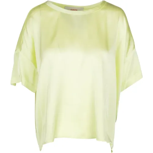 Jucca - Tops > T-Shirts - Green - Jucca - Modalova