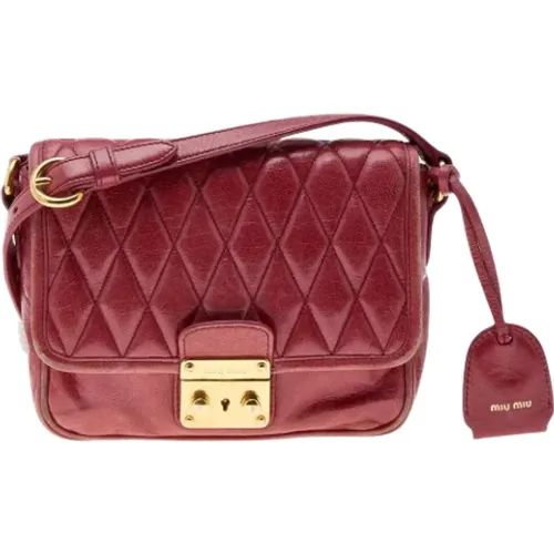 Pre-owned > Pre-owned Bags > Pre-owned Cross Body Bags - - Miu Miu Pre-owned - Modalova