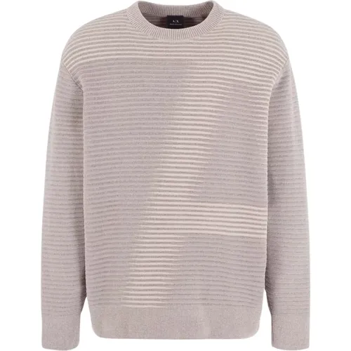 Knitwear > Round-neck Knitwear - - Armani Exchange - Modalova