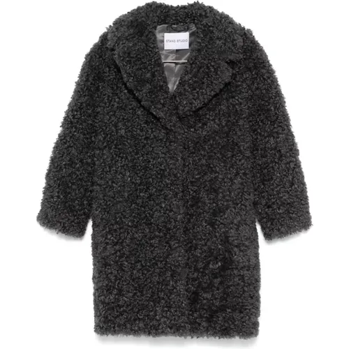 Jackets > Faux Fur & Shearling Jackets - - Stand Studio - Modalova