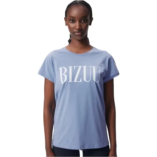 Bizuu - Tops > T-Shirts - Blue - Bizuu - Modalova