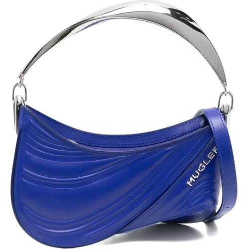 Mugler - Bags > Handbags - Blue - Mugler - Modalova