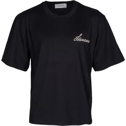 Laneus - Tops > T-Shirts - Black - Laneus - Modalova