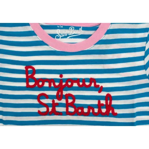 Room t-shirt with embroidered writing - MC2 Saint Barth - Modalova