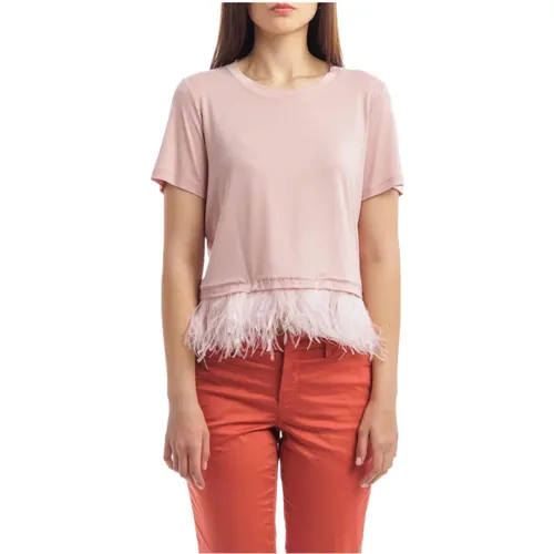 Dondup - Tops > T-Shirts - Pink - Dondup - Modalova