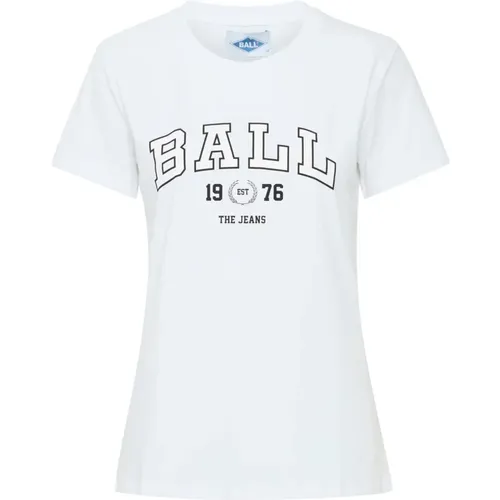 Ball - Tops > T-Shirts - White - Ball - Modalova