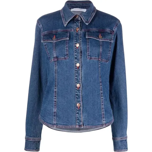 Jackets > Denim Jackets - - See by Chloé - Modalova