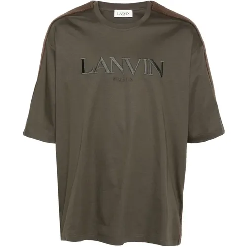 Lanvin - Tops > T-Shirts - Gray - Lanvin - Modalova